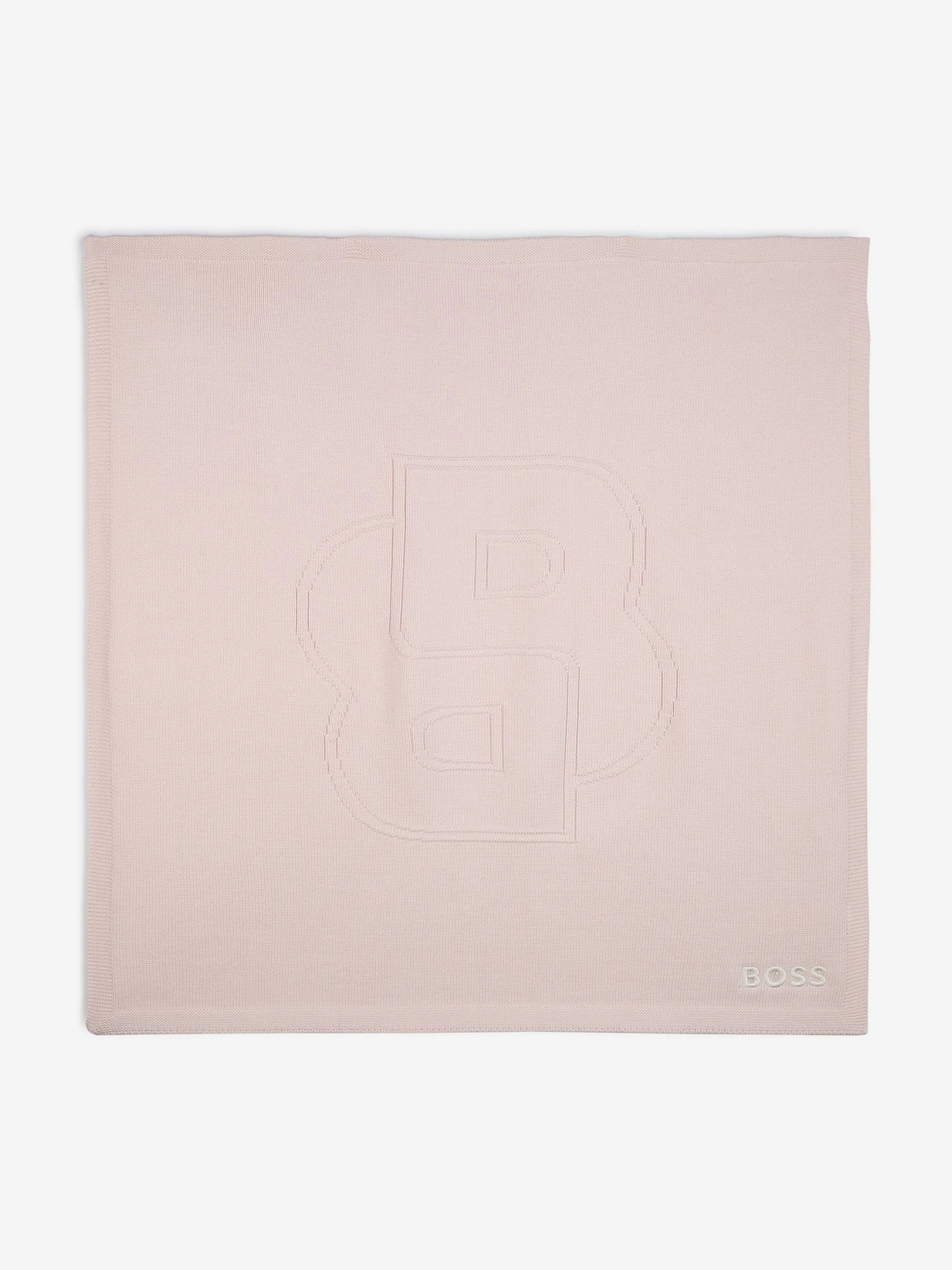 BOSS Baby Girls Embroidered Logo Blanket in Pink