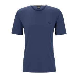 BOSS Embroidered Logo Blue T-Shirt