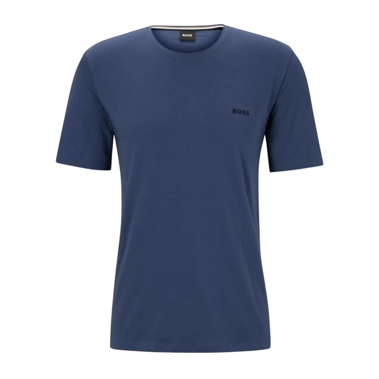 BOSS Embroidered Logo Blue T-Shirt