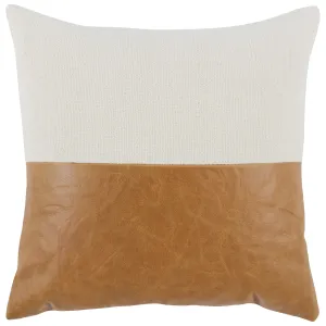 Canyon Pillow, Ivory/Chestnut