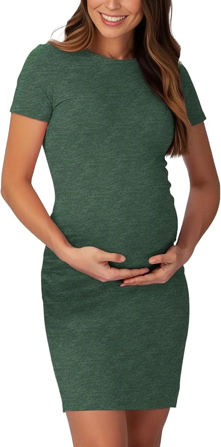 Decrum Women's Maternity Shirts - Pregnancy Maternity Dress Soft and Comfortable for Pregnant Women