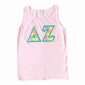 DELTA ZETA DOUBLE APPLIQUE TANK
