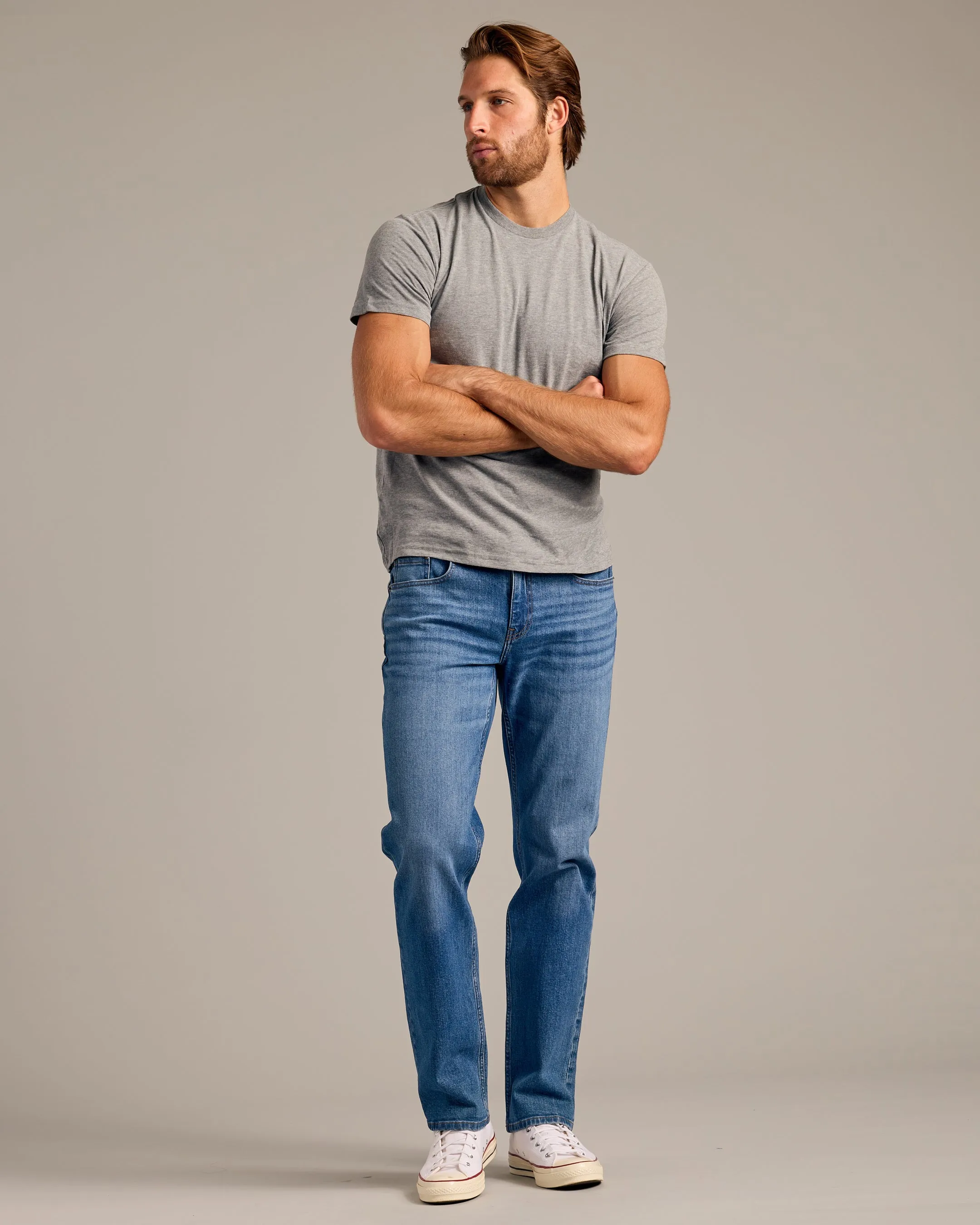 Heather Gray Short Sleeve Crew Neck Tee
