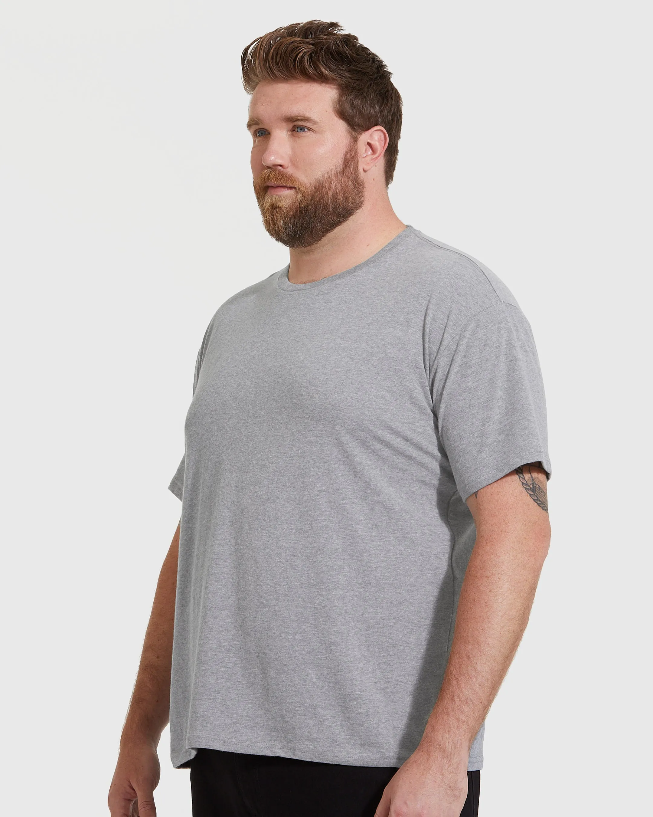 Heather Gray Short Sleeve Crew Neck Tee