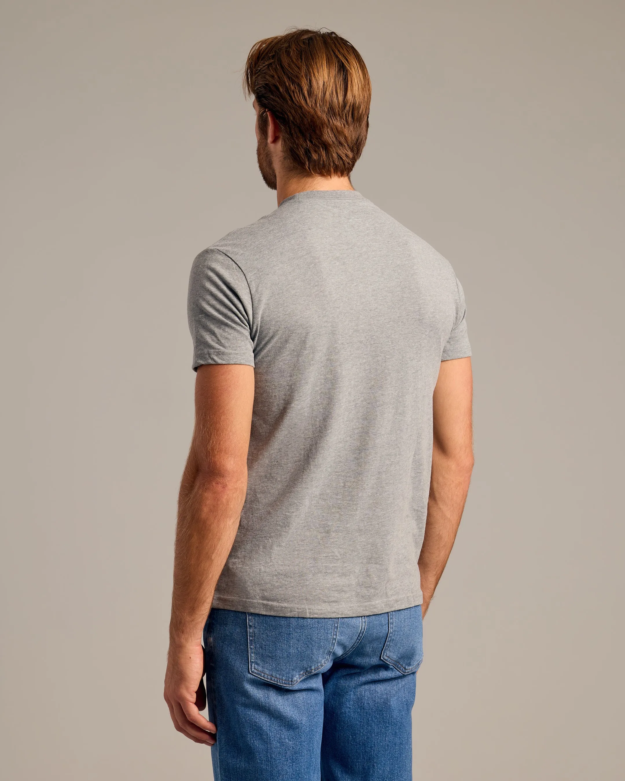 Heather Gray Short Sleeve Crew Neck Tee