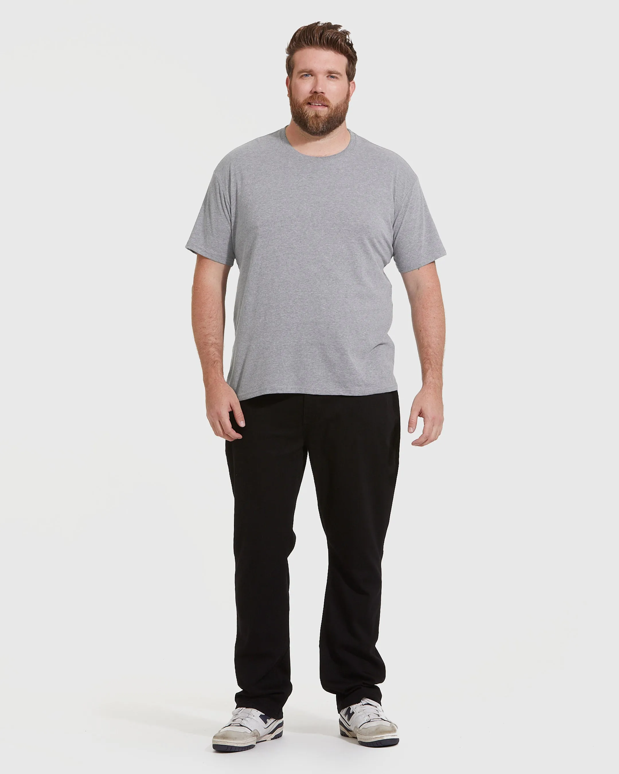 Heather Gray Short Sleeve Crew Neck Tee