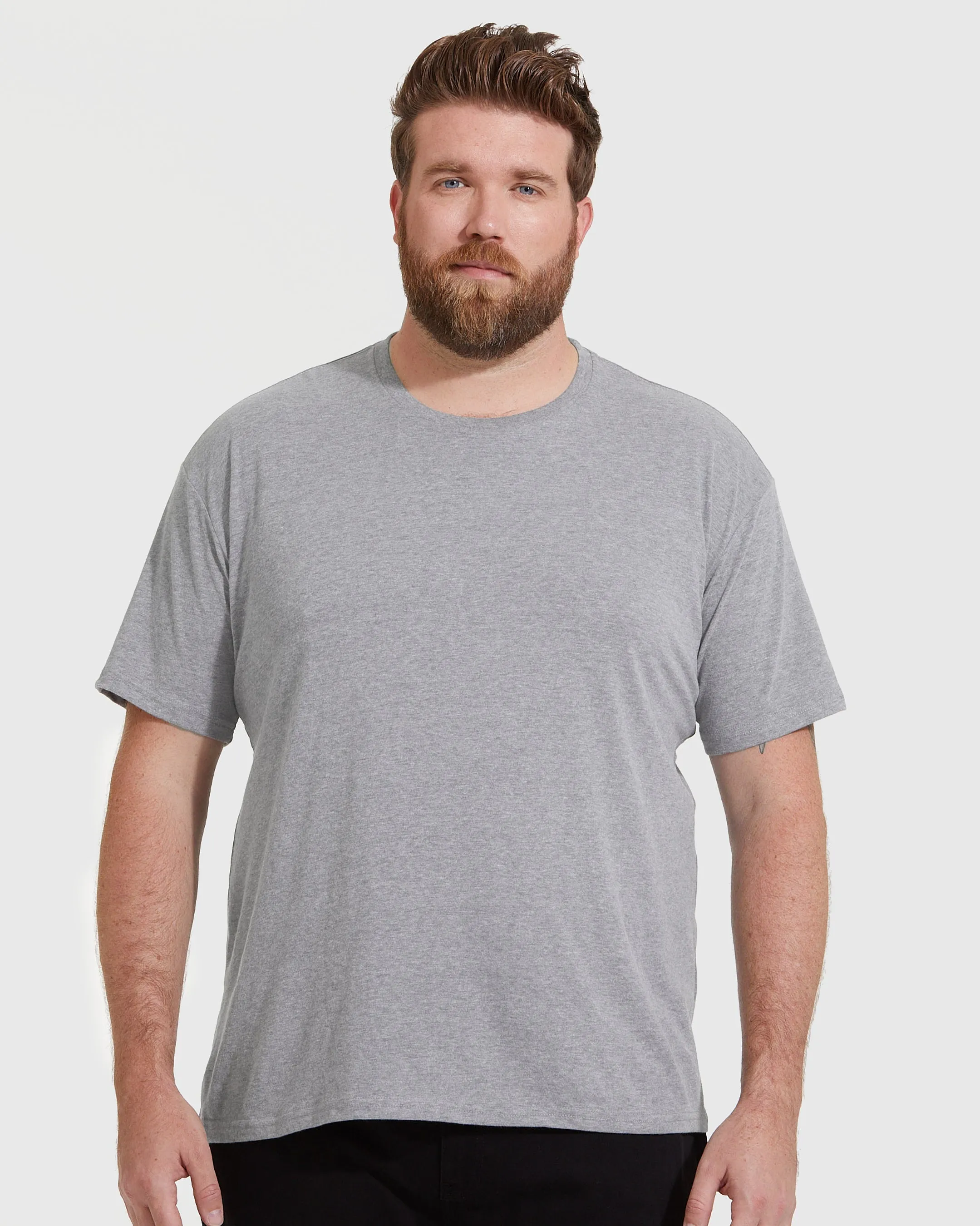 Heather Gray Short Sleeve Crew Neck Tee