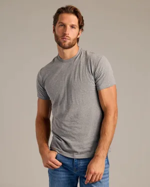 Heather Gray Short Sleeve Crew Neck Tee