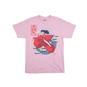 Kagome and Inuyasha Pink Tee