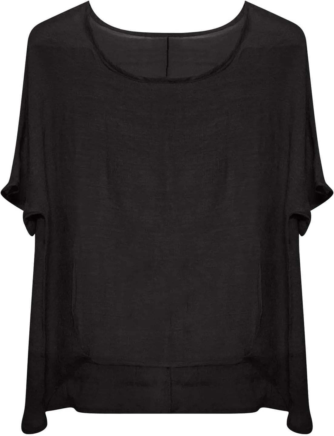 Linen Shirts for Women Summer 2025 Trendy Tunics Crewneck Short Sleeve Gauze Tops Casual Loose Fitted Comfy Blouses