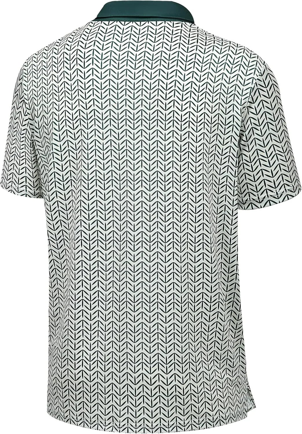 Men's Golf Shirts-Moisture Wicking Dry Fit Performance Recycled Polo Short Sleeve for Bussiness Casual Tennis