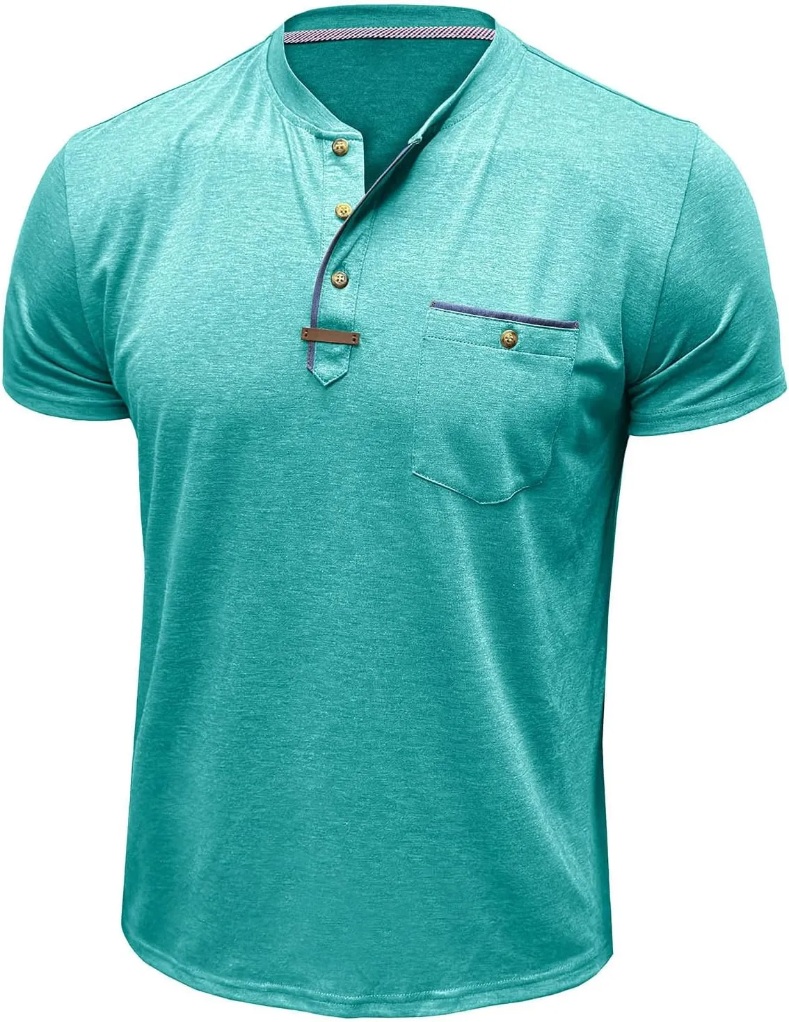Men's Short Sleeve Polo Shirt Casual Classic Cotton Summer Lightweight T Shirts Golf Tee Tops with Pocket