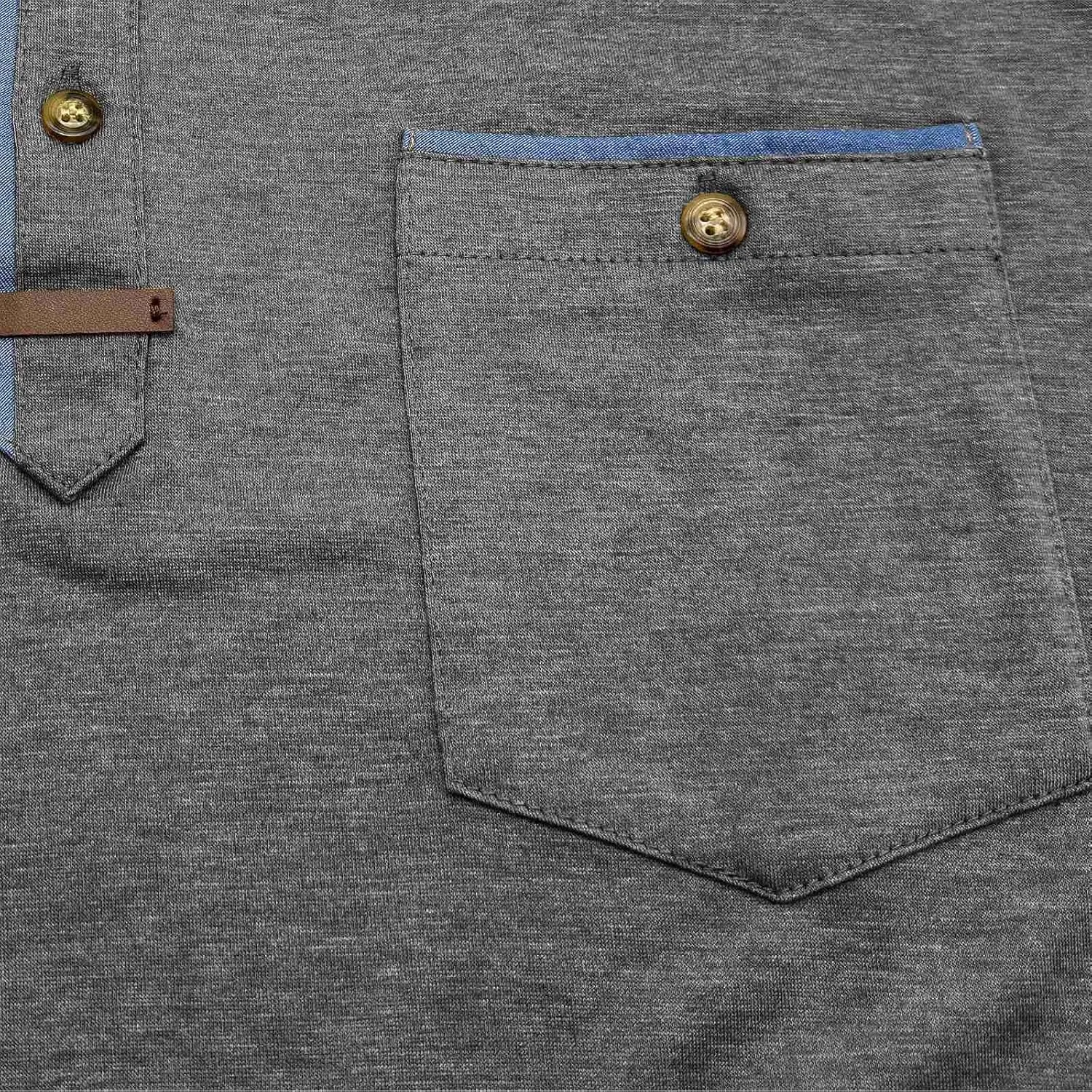 Men's Short Sleeve Polo Shirt Casual Classic Cotton Summer Lightweight T Shirts Golf Tee Tops with Pocket