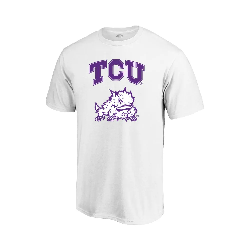 Official NCAA TCU Horned Frogs Mens Crewneck Short Sleeve T-Shirt