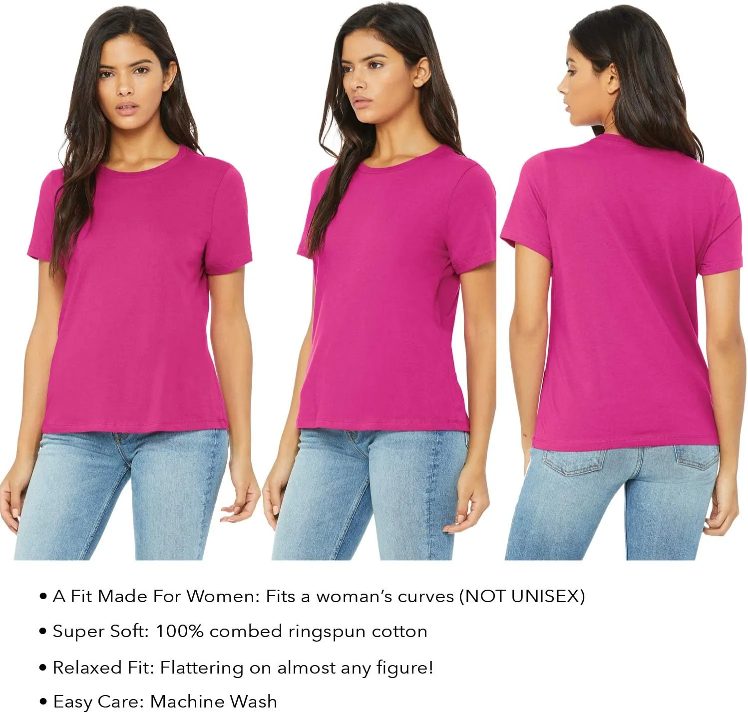 Pink Birthday Shirts for Women - Magenta Womens Tee - Hot Pink Party Decorations