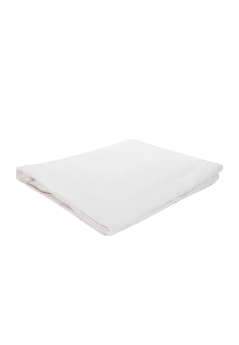 Plain White 3-Piece Bedding Set