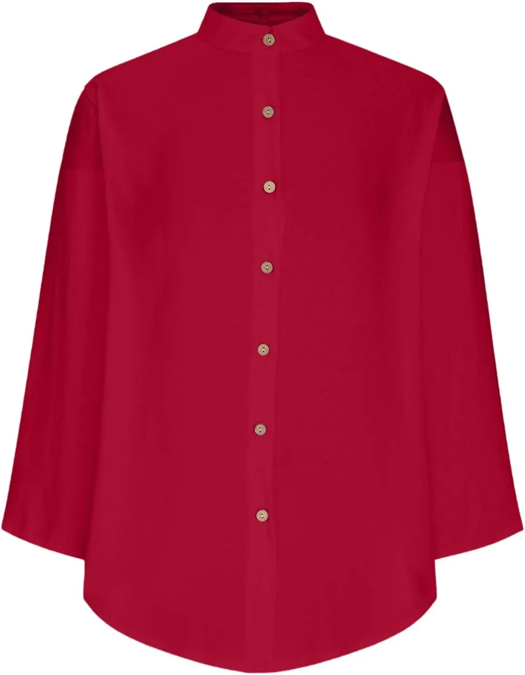 Womens Cotton Linen Button Down Shirts with Pockets 2025 Long Sleeve Loose Fit Oversized Casual Tops Clothes Plus Size