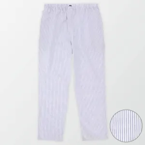 Woven Pajama Pants – Grey and White