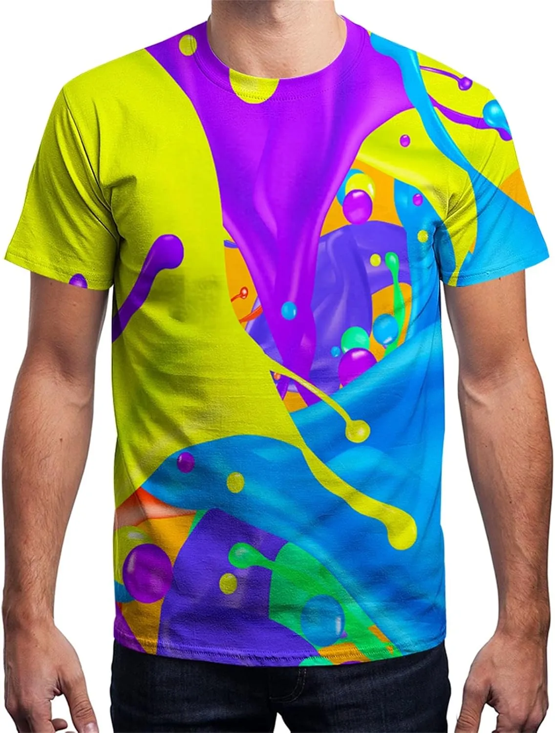 Yasswete Men and Women Shirts Unisex 3D Fashion Printed Shirts for Adults Short Sleeve Top T-Shirts