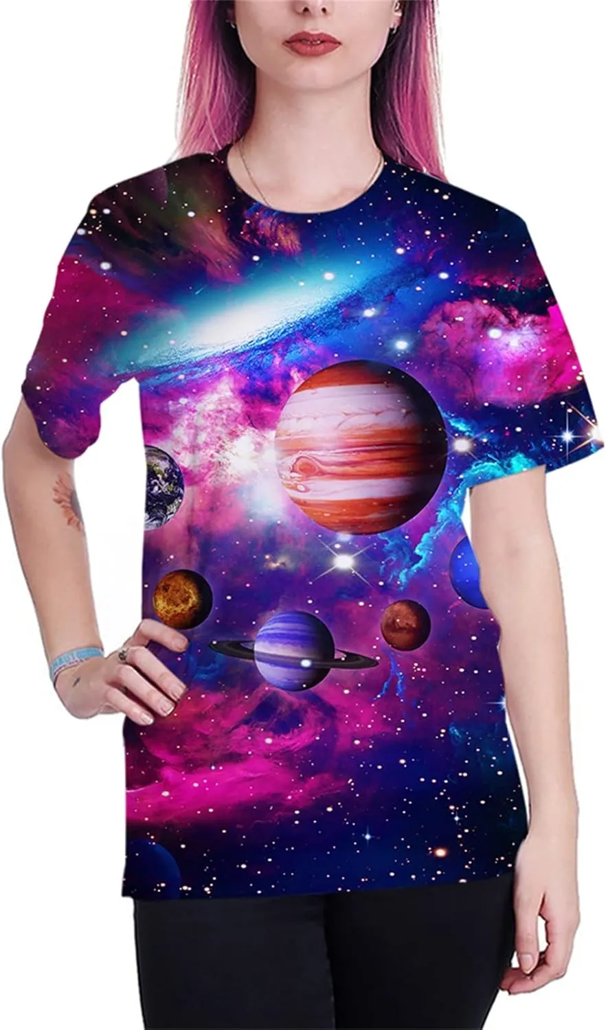 Yasswete Men and Women Shirts Unisex 3D Fashion Printed Shirts for Adults Short Sleeve Top T-Shirts